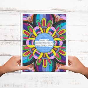 Kids 20 Page Bible Verse Mandala Coloring Pages, INSTANT DOWNLOAD, Christian, Youth Group, Digital Download, Boy, Girl, Gift, Sunday School