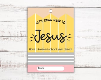 Pencil Prayer Tag, Back to School Christian Tag, Back to School Prayer Printable, Backpack Blessing, First Day of School Tag, New Student