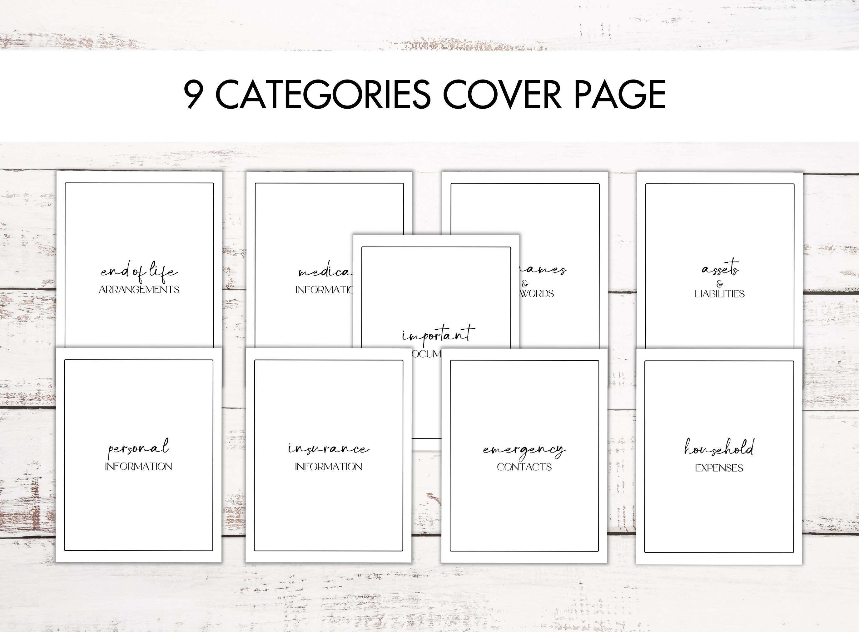 Emergency Binder Printable - Etsy