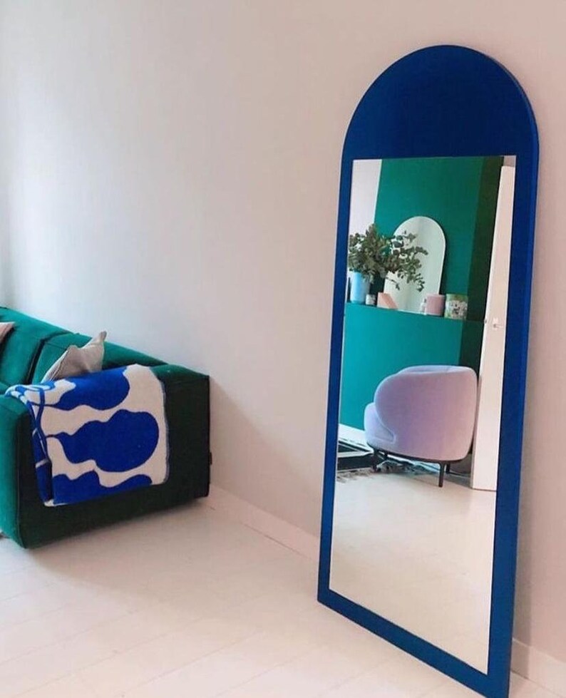 Unique Floor Mirror Long Full Body Mirror Full Length Mirror Etsy