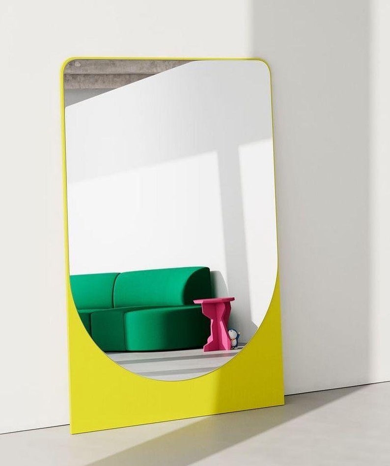 Unique Floor Mirror Full Length Mirror Tall Modern Mirror Etsy