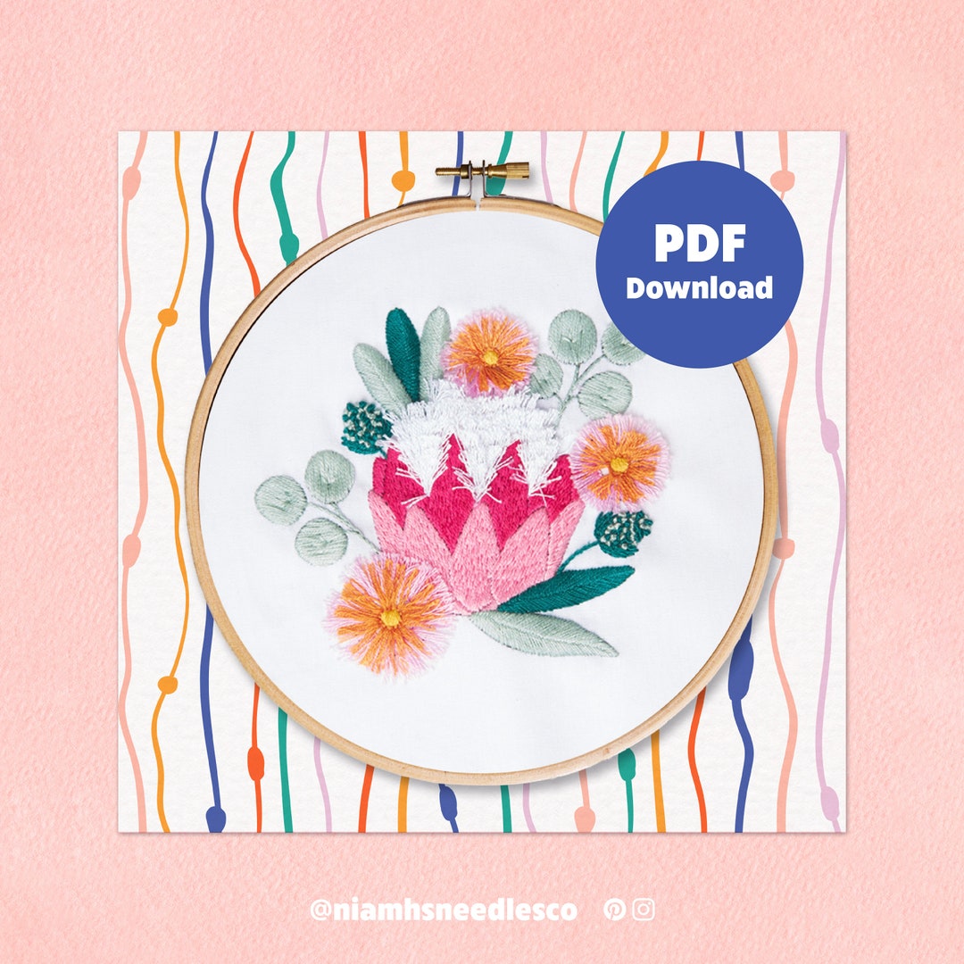 Beginner Embroidery Lily Pad Pattern | Digital Download PDF ...