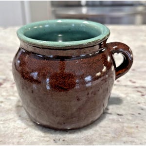 John B Taylor Country Fare 3" Bean Pot Brown & Blue Crock - You Pick Quantity