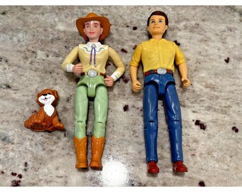 Fisher Price Loving Family: Cowgirl, Cowboy, Puppy Dollhouse Set
