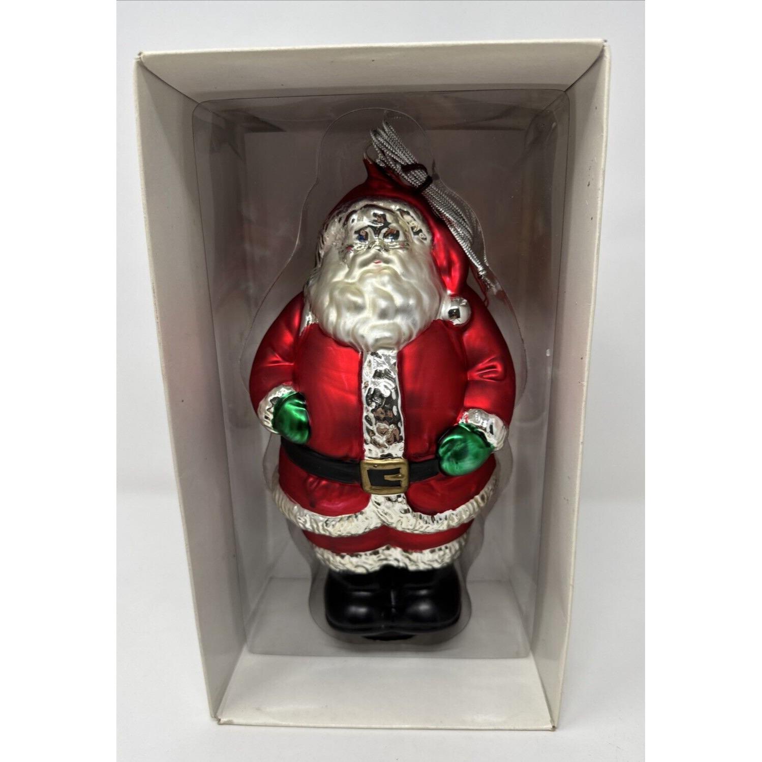 特大/ヴィンテージ/サンタ/オーナメント/マーキュリーグラス/デパートメント56 特大/ヴィンテージ/サンタ/オーナメント/マーキュリーグラス