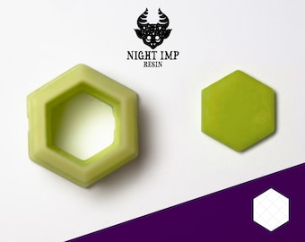 Coupeur de boucles d'oreilles/pendentifs en pâte polymère hexagonale Petits outils de coupe de clous Résine imprimée en 3D Formes géométriques de base simples Fabrication de mini-bijoux