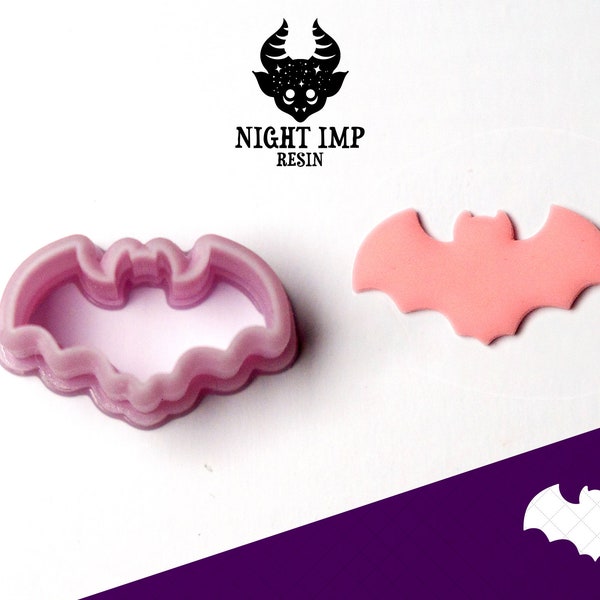 Bat Polymer Clay Earring Cutter Tiny Stud Cutting Tools Resin Printed Spooky Halloween Creepy Cute Goth Vampire Jewellery Making