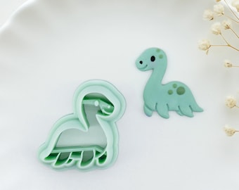 Cortador de arcilla polimérica del monstruo del Lago Ness / Lindo cortador de dinosaurio críptido del mito de Nessie Kawaii para pendientes, manualidades y herramientas para hacer joyas (Reino Unido)