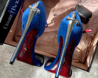 shoes with cobalt blue dress Stiletto Stiletto Blue Heels Wide Width Tikicup Solid Royal Blue Women Curl externalID:BD4551 Shop I'm Yours Asymmetric Neck:15