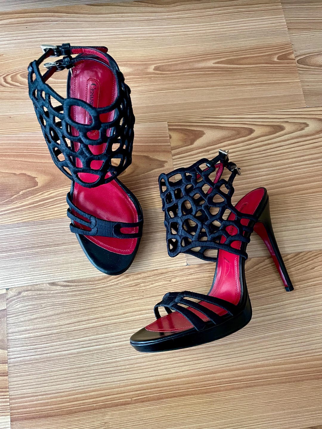 Tacones Zapatos Con Puas Zapatos De Salón De Piel Con Pinchos