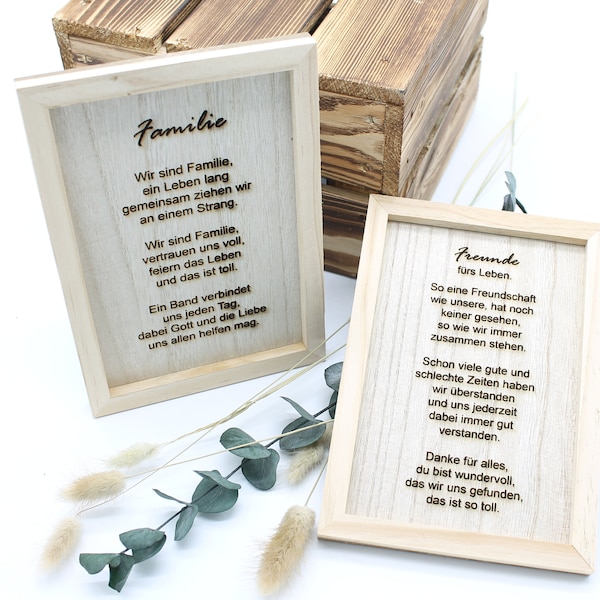 Holzbild mit spruch Etsy.de