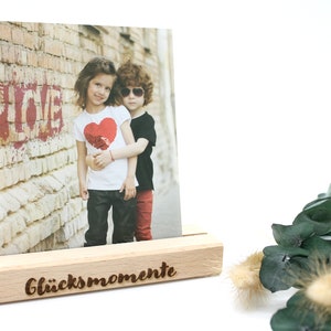 Foto und -Kartenhalter mit Wunschgravur | Hochzeitsfoto | Valentinstag | Paargeschenke | Verliebte | Hochzeitsgeschenk | Personalisierbar |