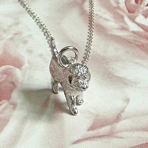 Sterling Silver Cockapoo Pendant Necklace: Dog Lover Gift