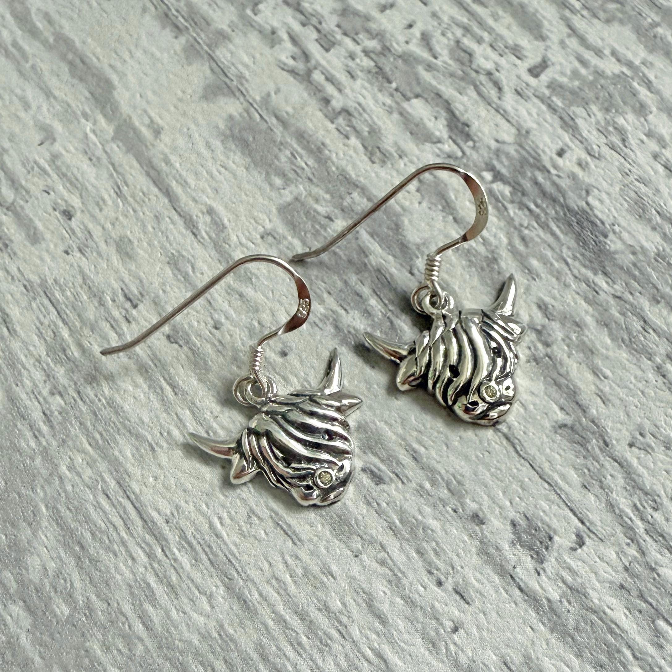PROESS Highland Cow Charms per braccialetti in argento sterling 925 con mucca, gioielli da donna