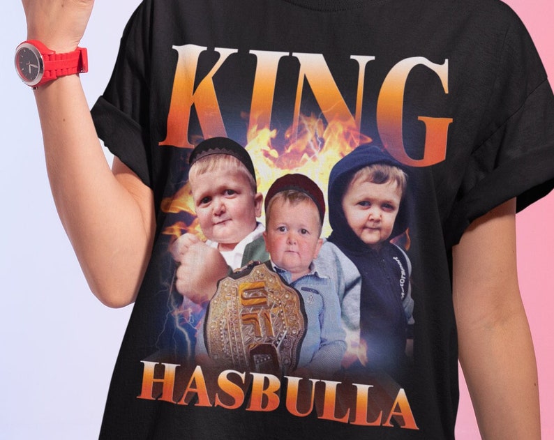 Hasbulla shirt, king hasbulla unisex shirt, hasbulla homage shirt, king hasbulla funny shirt, abdu rozik vs shirt, king hasbulla meme