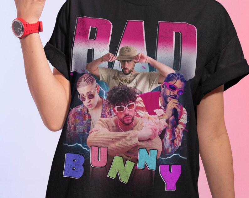 Retro bad bunny ransom style vintage shirt,bad bunny vintage shirt | bad bunny homage tshirt | bad bunny fan tees | bad bunny retro 90s