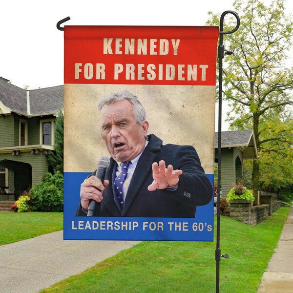 Rfk Garden Flag Etsy