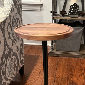The delano Handmade Walnut Drink Table - Etsy
