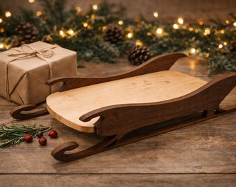 Handmade Santa Sleigh Charcuterie Board