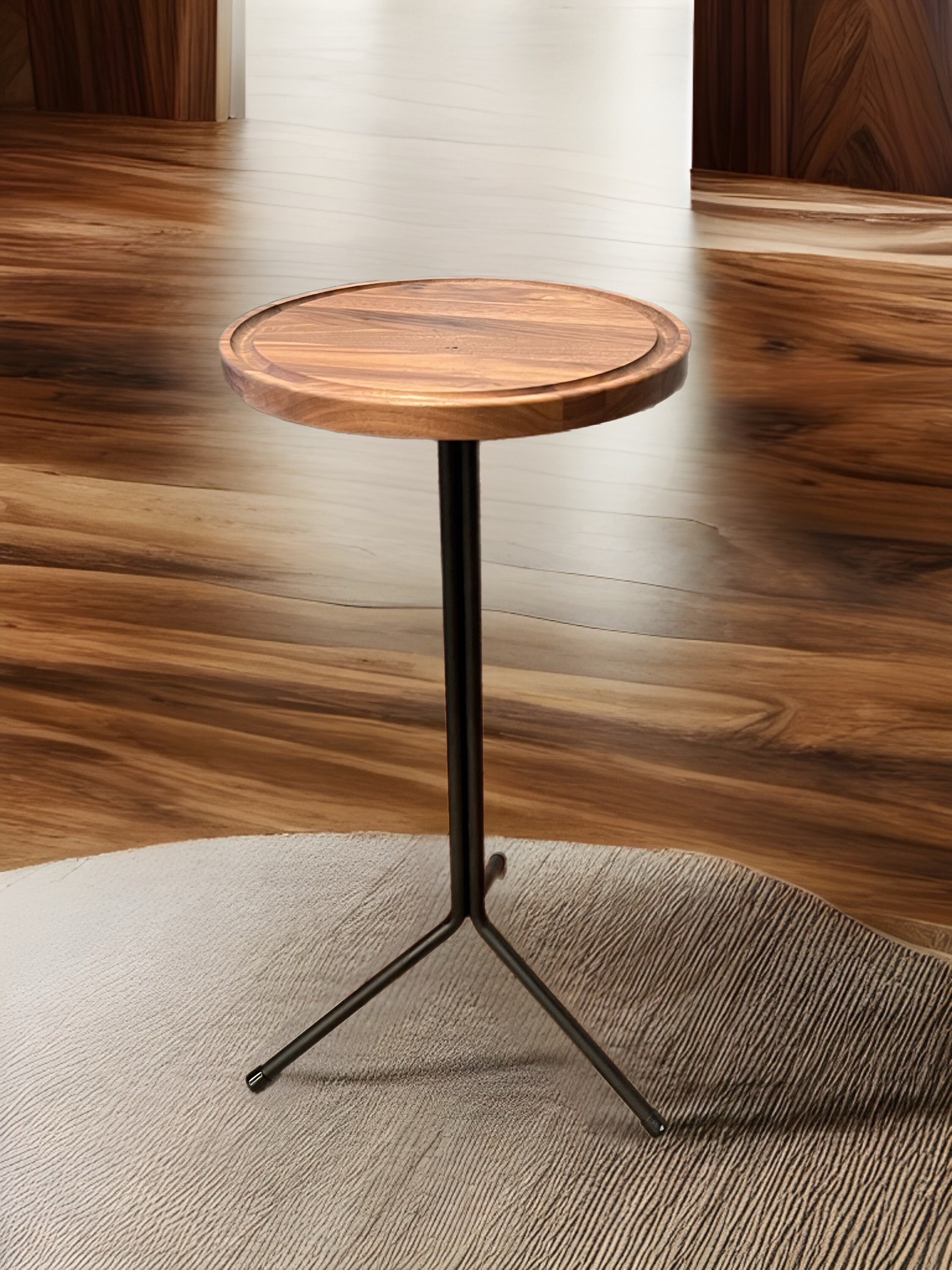 The delano Handmade Walnut Drink Table - Etsy