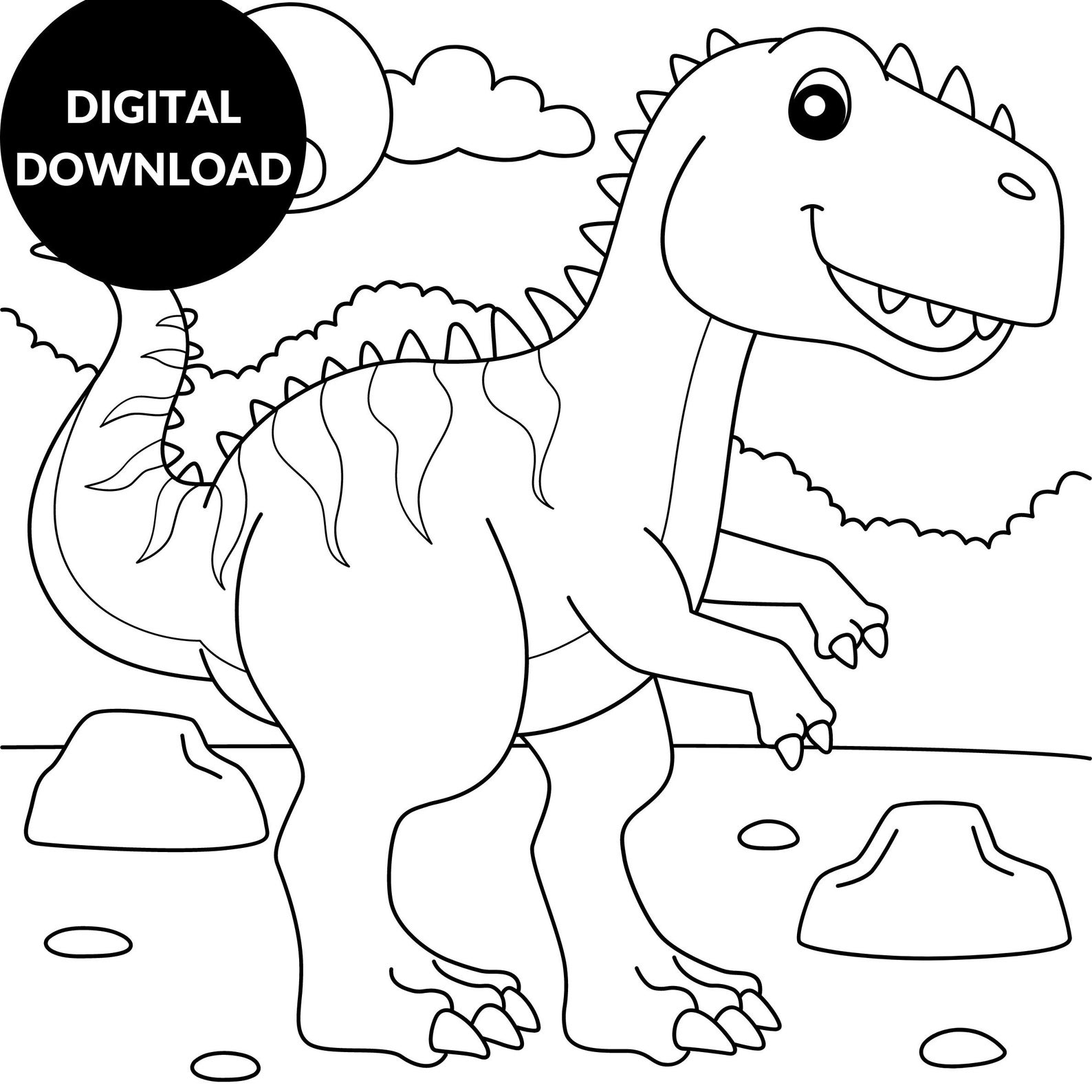 Printable Dinosaur Coloring Pages, Printable Dinosaur, Printable ...