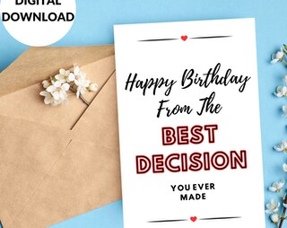 Biglietto D'Auguri Divertente 'Enjoy Annoying' – Compleanno Per Marito/Moglie – Con Busta Oro