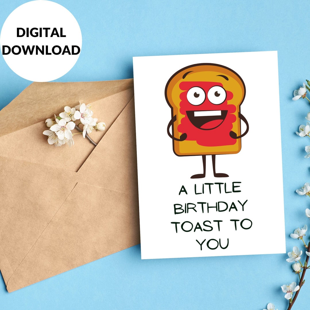 Funny Printable Birthday Card | Greeting Card Printable | Instant ...