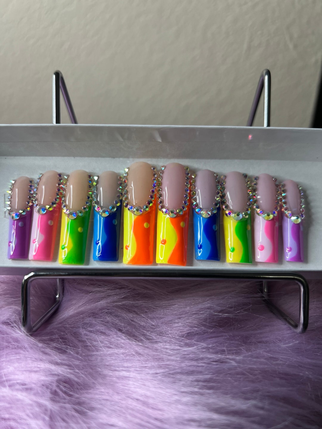 Two-tone Rhinestone Set - Etsy