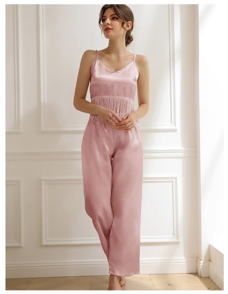 Pink Silk Pajamas -  Canada