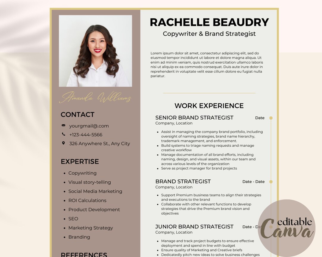 Resume Template With Photo Professional - Il 1080xN.4846848862 H1gt 