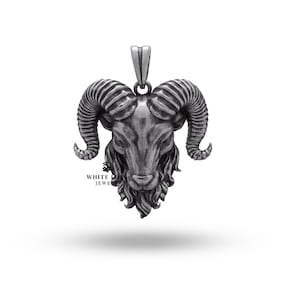 Zodiac Capricorn Ram Pendant | 925 Sterling Silver | Handcrafted Jewelry | Astrology Gift