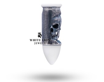 Gothic Skull Pendant | 925 Sterling Silver | Bold Artistic Jewelry | Unique Design | Statement Piece