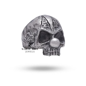 Evil Clown Skull Ring | 925 Sterling Silver | Edgy Artisan Jewelry | Unique Statement Accessory