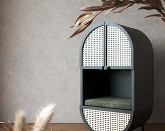 WATER Pet House, Minimal Dog House, Cat House, Wood Cat / Dog House, Pet Furniture, Dog Furniture, Cat Furniture