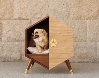 ÉTER Pet House, Minimal Dog House, Cat House, Wood Cat / Dog House, Pet Furniture, Dog Furniture, Cat Furniture