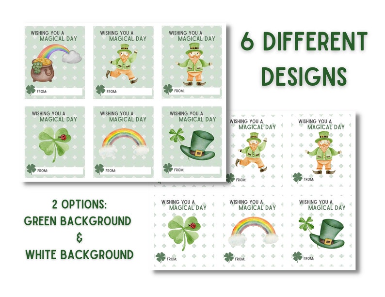 Cute Printable St. Patrick's Day Cards | Cute Classroom St. Patrick's ...