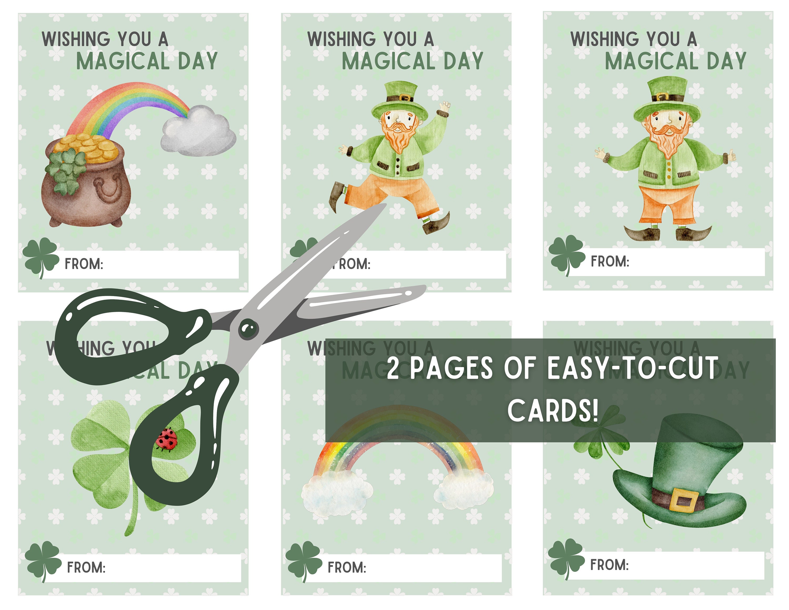 Cute Printable St. Patrick's Day Cards | Cute Classroom St. Patrick's ...