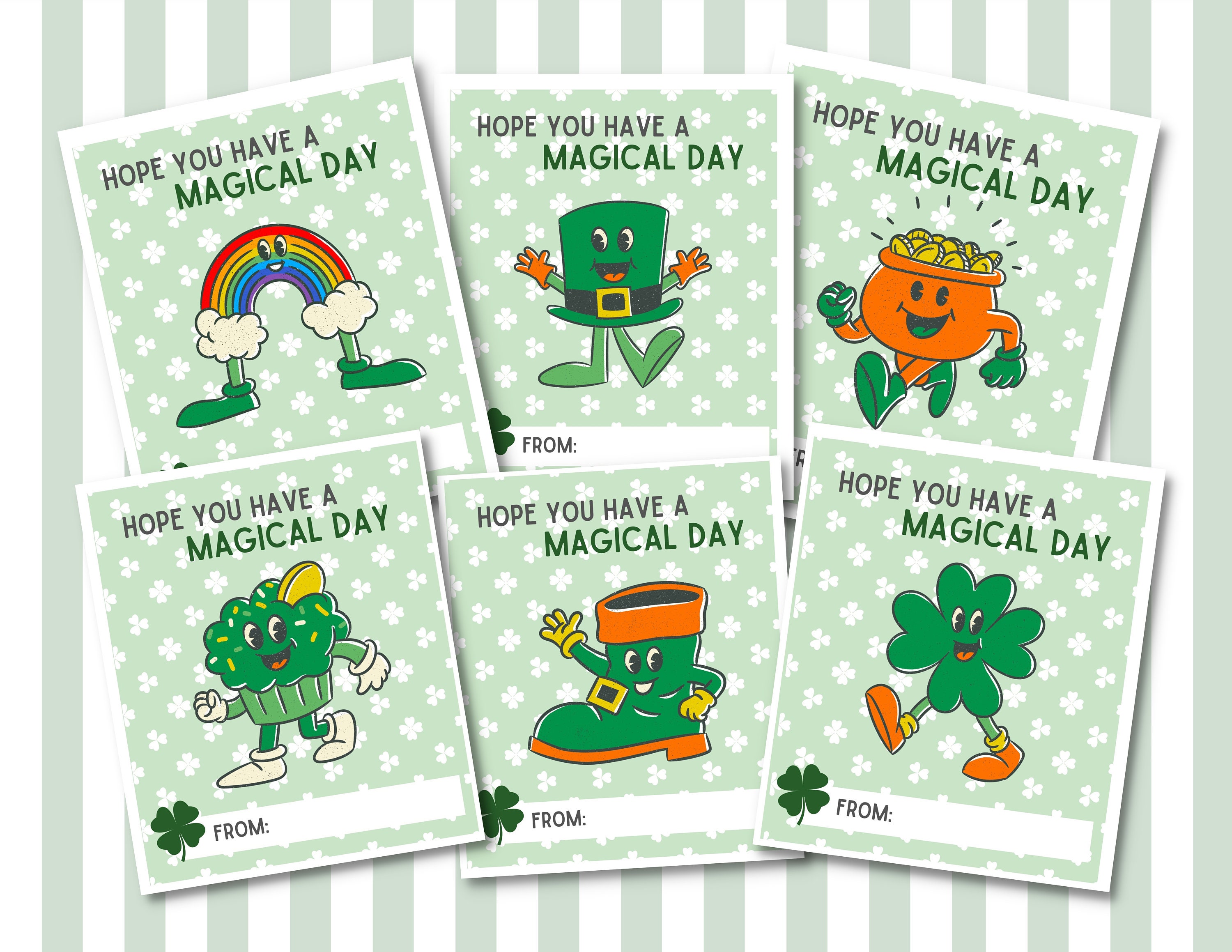 Cute Printable St. Patrick's Day Cards | Cute Classroom St. Patrick's ...