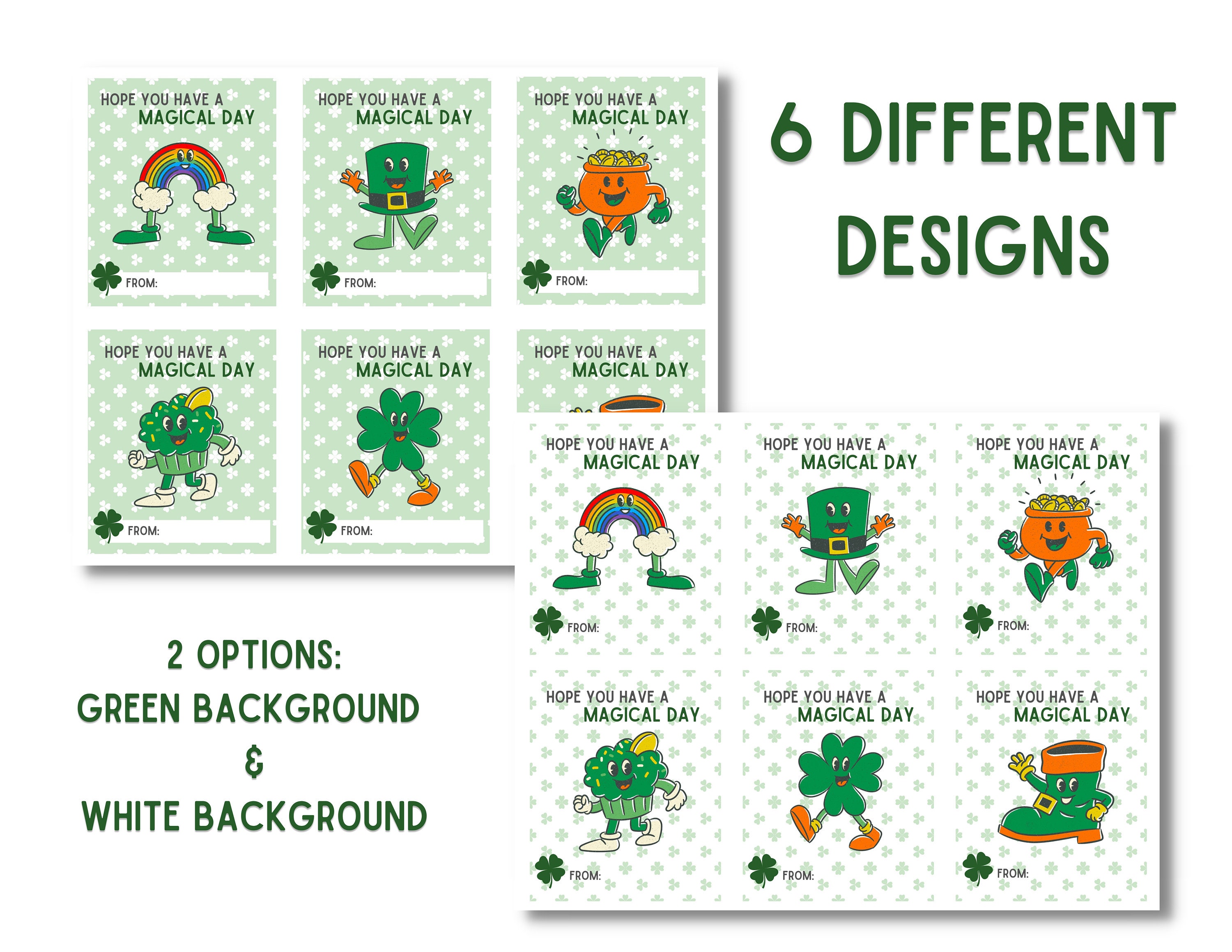 Cute Printable St. Patrick's Day Cards | Cute Classroom St. Patrick's ...
