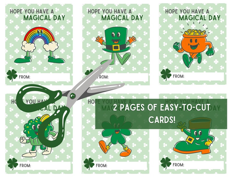 Cute Printable St. Patrick's Day Cards | Cute Classroom St. Patrick's ...