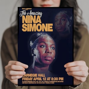 Póster de Nina Simone para el Carnegie Hall (impresión digital)