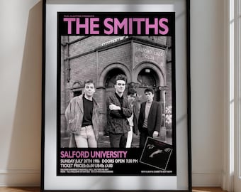 FRAMED The Smiths Salford 1986 Concert - Three Framed Print Poster Options EXCLUSIVE