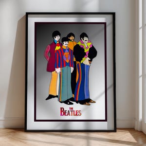 FRAMED The Beatles Yellow Submarine - Three Framed Print Options EXCLUSIVE