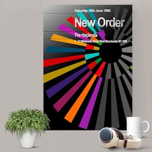 New Order - O Primeiro Concerto da Hacienda - Impressões e Cartazes em Vários Tamanhos - Opções EXCLUSIVAS para o Reino Unido e EUA