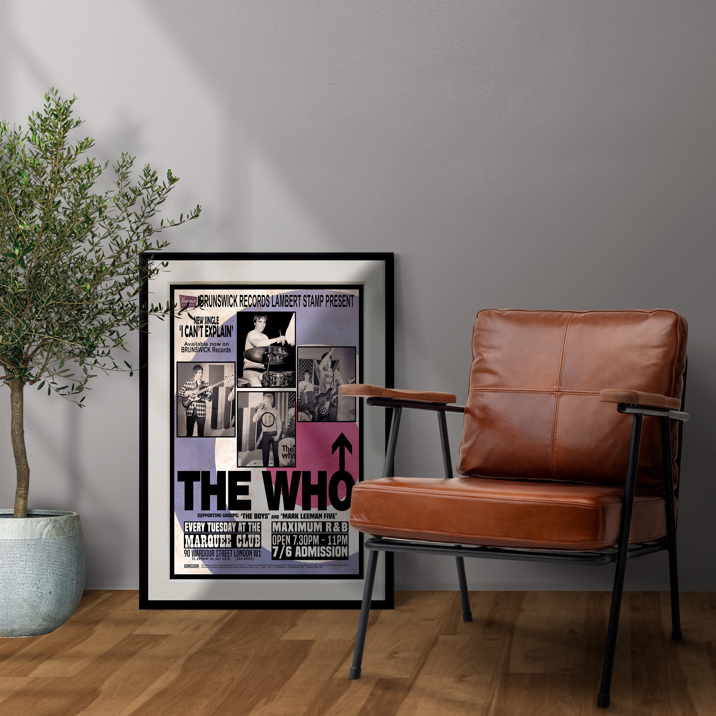 Discover The Who 1965 'At The Marquee Club' Concert Premium Matte Vertical Poster