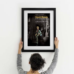 David Bowie Ziggy Stardust 1973  - The Last Concert - Three Framed Print Options EXCLUSIVE