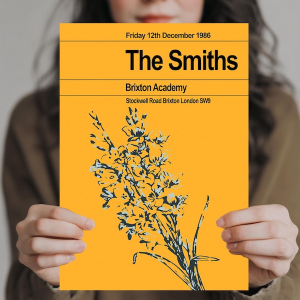 The Smiths 1986 - The Last Concert - Multi Size Prints & Colours - UK and USA Options EXCLUSIVE