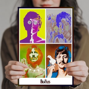 The Beatles Psychedelic Art - Multi-Size Prints and Posters - UK and USA Options EXCLUSIVE