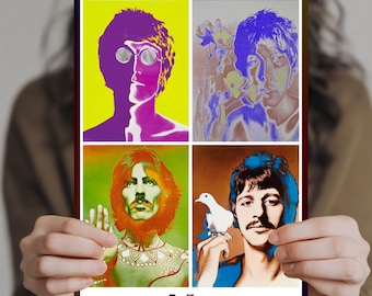 The Beatles Psychedelic Art - Multi-Size Prints and Posters - UK and USA Options EXCLUSIVE
