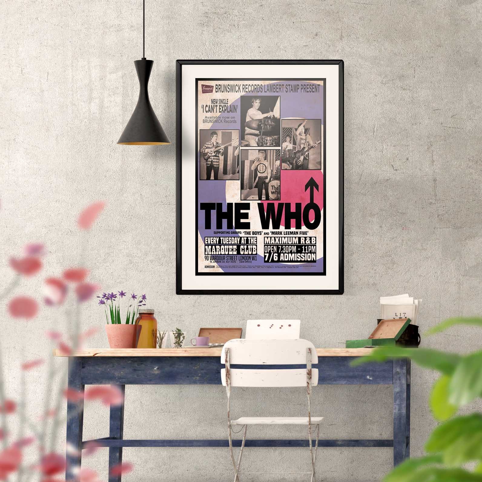 Discover The Who 1965 'At The Marquee Club' Concert Premium Matte Vertical Poster